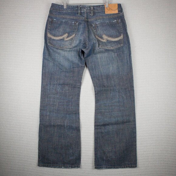 LTB 1948 Embroidered Wide Baggy Denim Jeans 34W - Picture 1 of 8